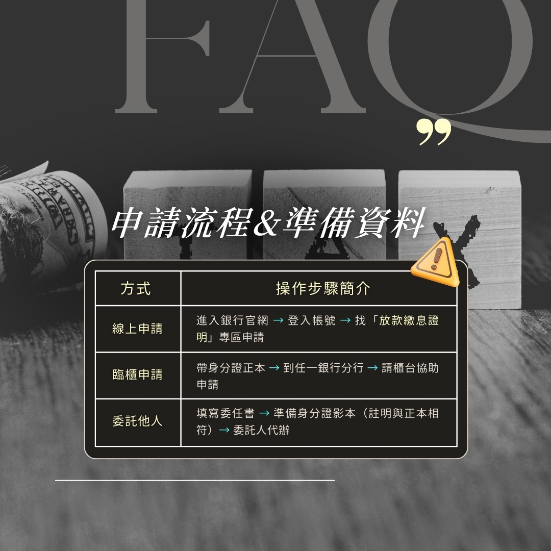 申請房貸利息扣除證明流程