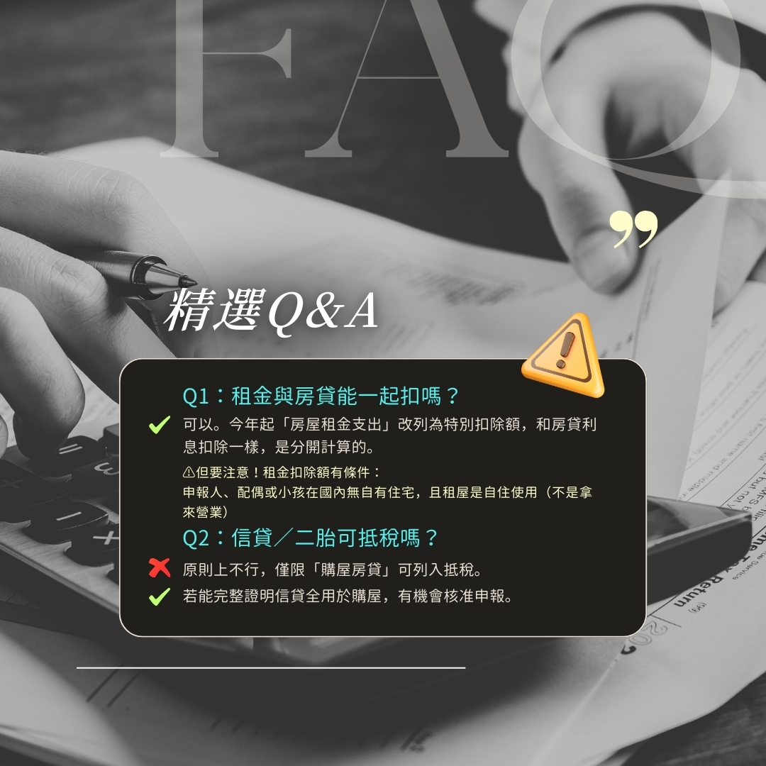 房貸利息抵稅QA圖解